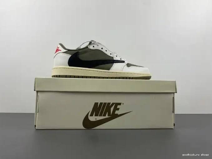 TRAVIS 1 OLIVE OG MEDIUM JORDAN DM7866-200 LOW SCOTT AIR X 0507